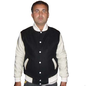 Blouson universitaire réversible en laine de baseball personnalisé, style Letterman, respirant, avec logo brodé fini, qualité supérieure - Product Image 1