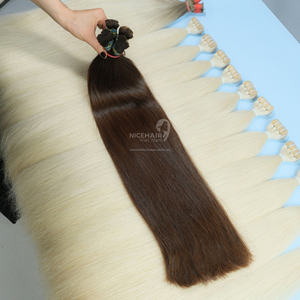 Meilleures extensions de cheveux humains en vrac de leur catégorie-Prix d'usine-Style de vague naturelle douce et soyeuse directement du fabricant - Product Image 3