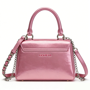 Bolso Tote Casual de Cuero Cuadrado Clásico 2026, Impermeable, con Cierre de Cremallera y Detalles Metálicos, Ideal para Uso Diario - Product Image 4