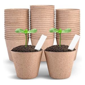 Nuevas Macetas Redondas Elegantes con Drenaje Preciso, Macetas de Pulpa Moldeada para Plántulas, Macetas para Semillas que se Pueden Plantar Directamente en la Tierra, Macetas de Cero Estrés - Product Image 2