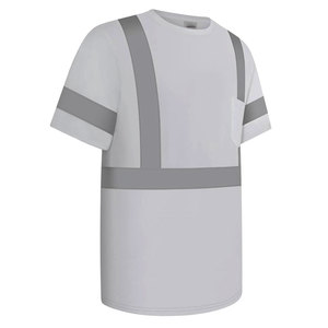 Quick Dry <b>Flame</b> Retardant Polyester Hi Visibility Workwear T-<b>Shirts</b>-Low MOQ Plus Size Low Price Customizable Unisex OEM Safety - Product Image 2