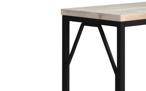 Modern Retreat Made For Living Modern Industrial Coffee <b>Table</b> With Marble Top And Metal Frame Living Room Furniture - Product Image 2