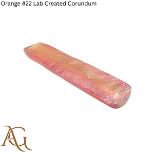 # 22 zafiros naranjas de corindón cultivados en laboratorio, sintéticos, creados por fusión de llama, gemas simuladas para corte lapidario. - Product Image 3