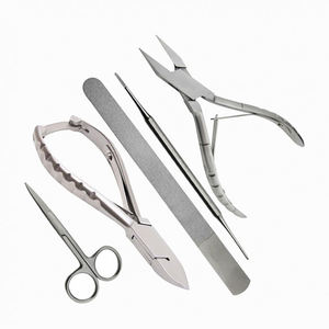 Stainless Steel Chiropody Podiatry Instrument <b>Kit</b> 5 Pieces Ingrown Toenail Clipper Tools Set - Product Image 5