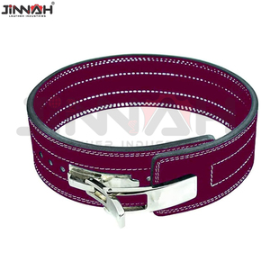 Cinturón de levantamiento de pesas de cuero vacuno personalizado de alta calidad para gimnasio, fitness profesional, diseño ligero con palanca. - Product Image 5