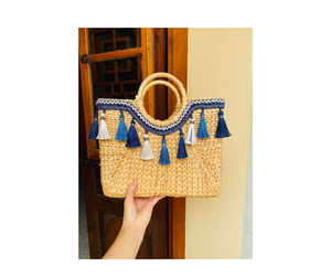 Hot New 2025 Design Water Hyacinth Bag-Bolsos de mujer ecológicos con estilo de 99 Gold Data Vietnam - Product Image 3