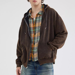 Nueva Colección, Sudadera con Capucha para Hombre, 100% Algodón, Lavado Ácido, Corte Ajustado, Diseño con Bolsillos, Ecológica, Servicios OEM, Secado Rápido, Alta Calidad - Product Image 2