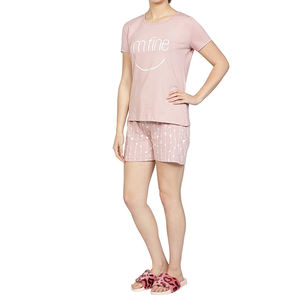 Conjuntos Casuales Cortos de Alta Calidad al por Mayor para Mujer, Conjunto de 2 Piezas de Algodón Personalizado con Sudadera de Cuello Redondo y Pantalones Cortos - Product Image 4