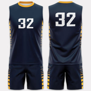 Conjunto de Pantalones Cortos y Camiseta de Baloncesto Universitario para Hombre, al por Mayor, Duradero, Transpirable, de Poliéster, Ropa Deportiva de Entrenamiento, Tallas Grandes, Conjunto de Verano - Product Image 4