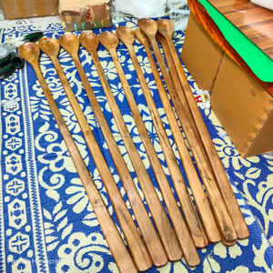 Cuchara gigante artesanal de madera de acacia, utensilio de cocina y para servir de primera calidad a precio económico. - Product Image 4