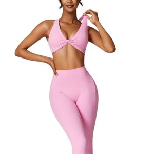 Custom OEM ODM Women Criss Cross Sports Bra Twist Front Quick Dry Yoga Fitness Gym Activewear Wholesale Top - Product Image 4