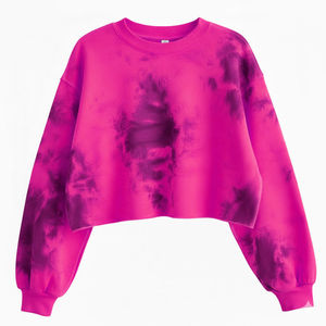Custom Printed Women's Polyester/Cotton Fleece Hooded Sweatshirts Autumn/Winter Eco-Friendly Breathable Quick Dry - Product Image 2