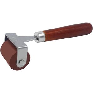 Rullo in Gomma Morbida con Manico in Legno per Applicazione Inchiostro - Product Image 1