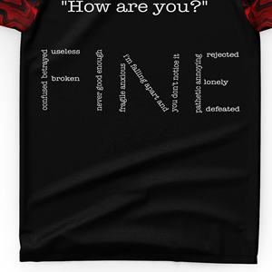 T-shirt pour hommes à impression personnalisée de haute qualité Épaule tombante surdimensionnée avec design uni à manches longues - Product Image 3