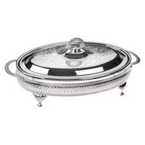 Calentador de Alimentos de Madera Plateada, Bandeja de Servicio para Buffet, Olla Caliente de Lujo, Plegable, Apilable, Ecológica, Contenedor de Alimentos, Vajilla - Product Image 1