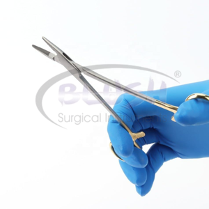 Ametrine Surgical Gold Manual Dental Orthodontic Forcep Needle Holder Pliers Mosquito Tweezer CE Certified By <b>Blush</b> Surgical - Product Image 5