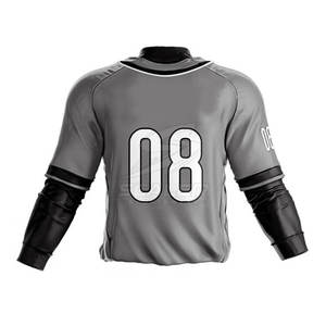 Ensemble complet d'uniformes de baseball personnalisés 100 % polyester pour hommes, comprenant maillot et pantalon, couleur personnalisée - Product Image 4