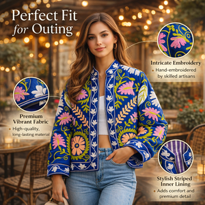 Chaqueta Bomber de Terciopelo Premium para Mujer, Bordada con Flores, Cuello Alto, Ropa de Invierno de Boutique, Venta al Por Mayor - Product Image 4