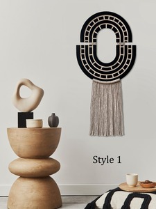 Décoration murale noire minimaliste pour une décoration intérieure moderne et un coin lecture, améliore l'espace calme et concentré, en provenance d'Inde. - Product Image 5