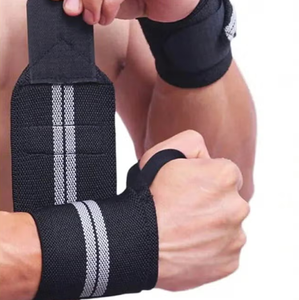 Muñequeras de Neopreno Duraderas y Ajustables Antideslizantes para Levantamiento de Pesas, Entrenamiento en Gimnasio y Fitness, Logotipo Personalizado Disponible - Product Image 1