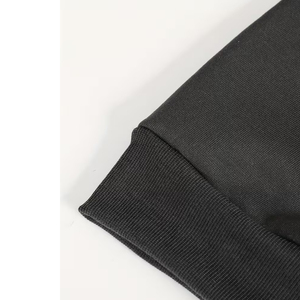 เสื้อสเวตเชิ้ตซิปหนึ่งในสี่สำหรับผู้ชายไซส์ใหญ่ แบบสั่งทำพิเศษ OEM เสื้อพูลโอเวอร์ลำลอง สตรีทแวร์ แบรนด์เสื้อผ้าจากสหรัฐอเมริกา - Product Image 5