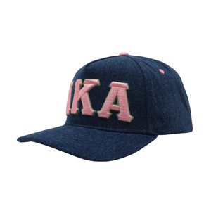 AKA หมวกแก๊ปปักลายตัวอักษรเดนิมสีน้ำเงินเข้ม หมวกเบสบอลปรับได้ แฟชั่นลำลองสำหรับทุกเพศ - Product Image 2