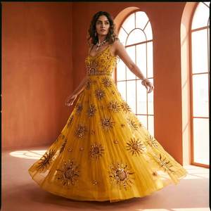 Robe de soirée sirène scintillante haut de gamme très demandée, sans manches, pour occasions formelles, vente en gros, directement de l'usine - Product Image 2