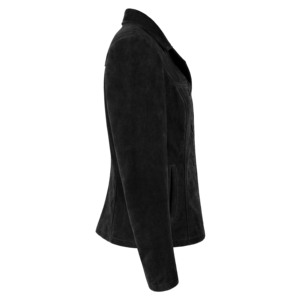 Custom 100% Genuine Soft Cow <b>Suede</b> Leather Women’s <b>Jacket</b> Premium Lining Classic Blazer Private Label OEM/ODM Wholesale Supplier - Product Image 2