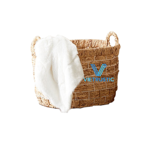 Lot de 3 paniers en jacinthe d'eau – Organiseur de rangement domestique et panier de pique-nique – Prix de gros pour la maison et le jardin - Product Image 5