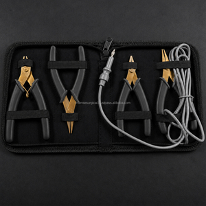 Custom Logo 4PCS Black Permanent Jewelry Making Tool Set Flush <b>Cutter</b> Needle Nose Pliers Factory Direct - Product Image 5