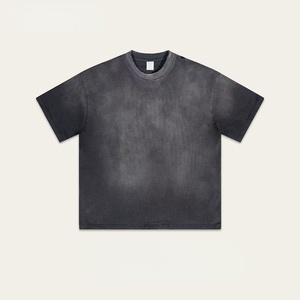 300 Gams <b>Tshirt</b> Cotton t Shirt Fashion Acid Washed T-shirt Street Trendy Men's T-shirt Boxy t Shirt Men <b>Tshirts</b> Drop Shoulder - Product Image 1