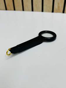 Lupa de Mano con Mango de PVC Negro Resistente y Libre de BPA, con Luz LED | Lupa de lectura de vidrio óptico (no plegable) - Product Image 4