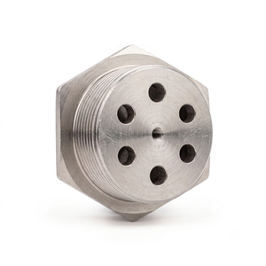 Brida de acero inoxidable para elemento calefactor eléctrico, tamaño: 2 pulgadas BSP (6 orificios para tubo de 8.5 mm) - Product Image 1