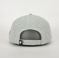 Nouvelles casquettes de golf Melyn ajustables, découpées au laser, imperméables, avec patch en caoutchouc personnalisé, perforées, boucle en cuivre doré, unisexe