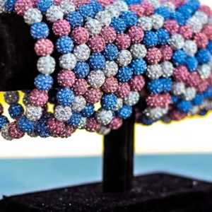 Jack and Jill Bling Bracelet <b>Set</b> Stackable Crystal <b>Beaded</b> Stretch Bangles Sparkly Fashion Jewelry for Women Girls - Product Image 6