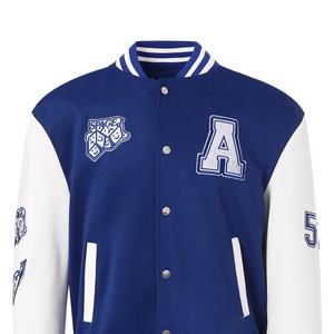 Fabricante al por mayor de cuero mangas personalizadas de béisbol Letterman chaquetas universitarias para hombre - Product Image 5