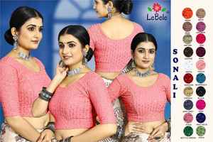 Best Quality Indian Stylish Cotton Rayon Fabric Blouse for Bridal Saree Wedding <b>Festival</b> Wear for Women Plus Sizes Exclusive - Product Image 4