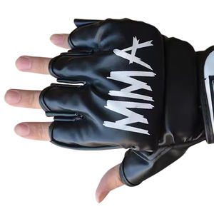 Gants de boxe en cuir sur mesure de haute qualité, avec protège-poignets, pour entraînement MMA et Kickboxing, anti-humidité, fermeture auto-agrippante, personnalisables pour adultes - Product Image 3