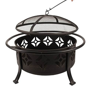 Brasero de Diseño Hecho a Mano en Color Negro para Exteriores, Patio Trasero, Terraza, Camping, Barbacoa, Suministrado por India - Product Image 4
