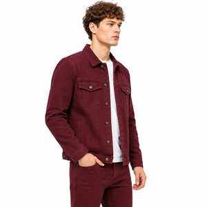 Chaqueta vaquera para hombre con construcción duradera, estilo clásico y cómoda combinación de capas para atuendos casuales modernos al aire libre OEM - Product Image 2