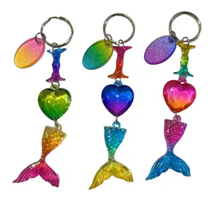 ग्राहकों के लिए प्रोमोशनल व्यावसायिक उपहार रंगीन चाबी का गुच्छा छोटी प्रदर्शनी उपहार