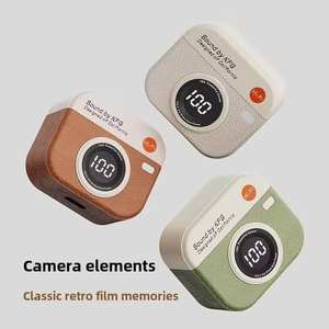 Q86 rétro caméra sans fil écouteur HIFI musique stéréo intra-auriculaire TWS écouteurs longue durée de vie de la batterie réduction du bruit casque à dents bleues - Product Image 2