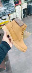 รองเท้าบูทหิมะน้ำหนักเบาสำหรับผู้ชาย รองเท้าบูทข้อเท้า หนังแท้ ด้านบนกันน้ำ ระบายอากาศได้ดี กันลื่น สวมใส่สบาย ปิดแบบผูกเชือก สำหรับฤดูหนาว - Product Image 3