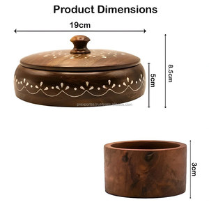 <b>ROUND</b> SPICE <b>BOX</b> WOODEN FROM INDIAN MANUFACTURER WHOLESALE RATE Wholesale Boutique Supplier Factory Direct Low MOQ 2026 Trend - Product Image 2