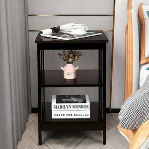 3-Tier Nightstand with Stable Structure <b>Side</b> Table End Table - Product Image 6