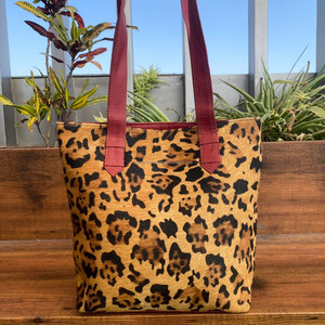 Sacs fourre-tout en cuir recyclé imprimé animal personnalisé de qualité OEM sac à main de fabricant de créateur de luxe et sac à main en cuir coloré pour femmes - Product Image 2