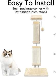 เสาข่วนเล็บแมวสำหรับแมวตัวใหญ่, ที่ข่วนเล็บแมวสำหรับแมวโตเลี้ยงในบ้าน, เสาข่วนทำจากใยไซซอลแข็งแรง - Product Image 6