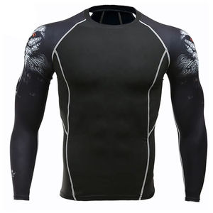 Rash Guard Custom Logo <b>Printed</b> Sublimated UV Long Sleeve <b>Surf</b> Rash Guard High Quality Breathable Latest Wholesale Design - Product Image 3
