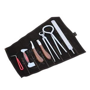 Kit de Mantenimiento de Pezuñas Equinas con Lima de Raspado, Recogedor de Pezuñas, Pulidor de Pezuñas, Cuchilla de Lazo Desmontable, Cuchilla Curva y Corta-Pezuñas - Product Image 1