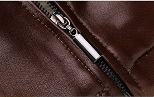 Veste en cuir sur mesure pour homme, en cuir de vache véritable, style bomber vintage, streetwear haut de gamme, fermeture éclair standard, hiver - Product Image 3